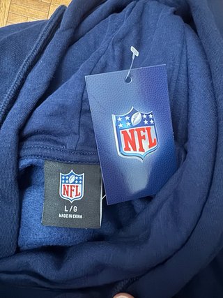 Sudadera NFL Talla L Azul Nueva