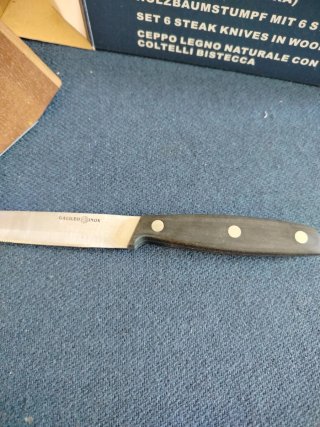 Ceppo portacoltelli legno e acciaio