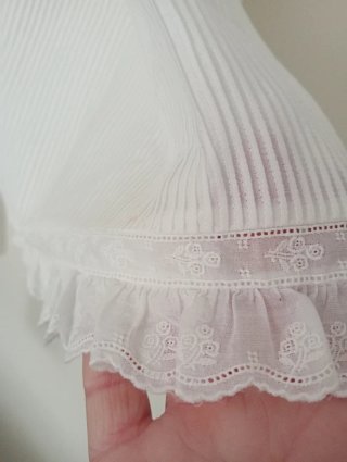 Vestido blanco, comunión vintage, esti. victoriano