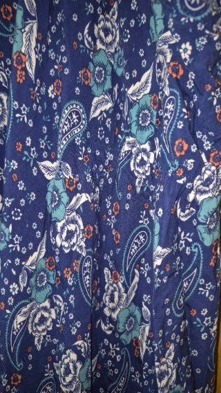 Vestido estampado floral azul