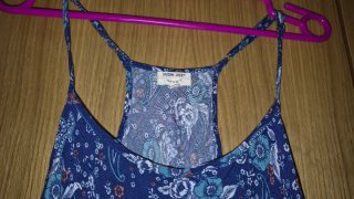 Vestido estampado floral azul