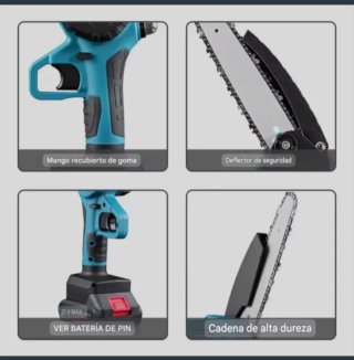 Motosierra Inalámbrica 8 Pulgadas (2 Baterías)