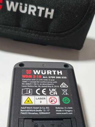 Medidor Láser Würth WDM 2-18