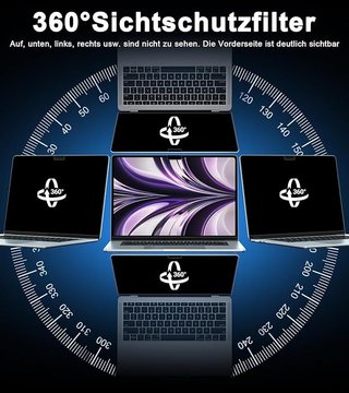 STARY 360° Filtro privacidad MacBook Air 13,6''