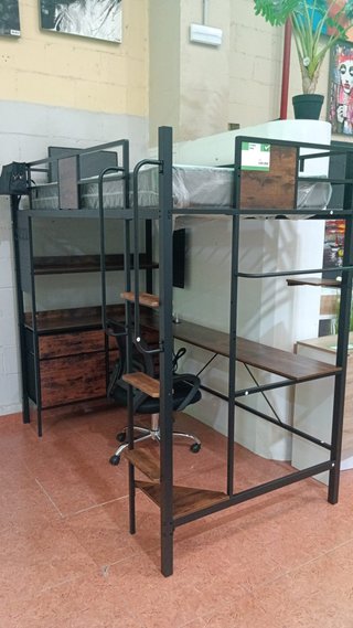 Litera Juvenil Tena 90cm Metal/Madera