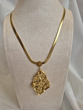 Collar Baño Oro 18k Acero Inoxidable
