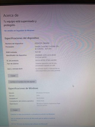 PC Gaming i7 / 16GB Ram