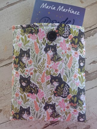 Funda para libro gato negro