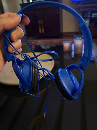 Cascos Philips Azules Como Nuevos