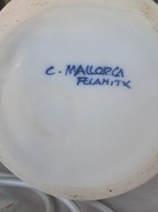 LAMPADA DA TAVOLO VINTAGE IN CERAMICA