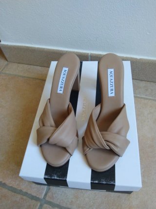 Aquazzura sandali donna beige tg 36