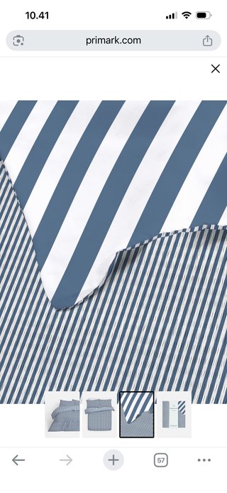 Funda Nórdica Rayas Azul y Blanco Cama 150