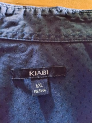 Camisa Kiabi Azul Talla 6XL