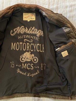 Chaqueta Cuero Moto Marlboro MCS MotoGP Talla L