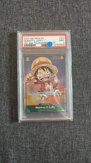 One Piece Monkey D. Luffy Carta PSA 9 EN