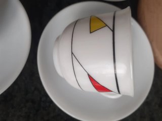Juego 6 tazas y platos/5 cm X 6 cm