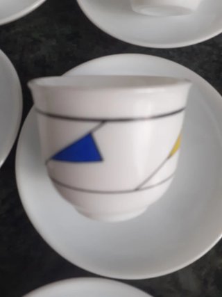 Juego 6 tazas y platos/5 cm X 6 cm