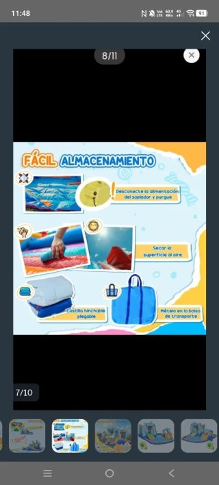 Castillo acuático hinchable infantil