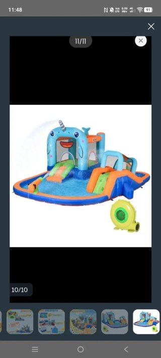 Castillo acuático hinchable infantil