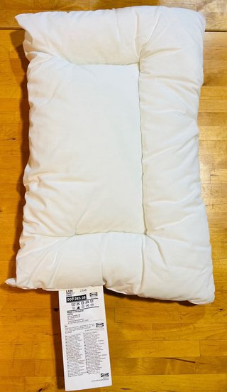 Cuscino per Culla Ikea Bianco con 2 Fodere