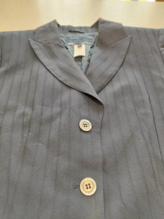 Giacca Blazer Gessata Blue Les Copains M