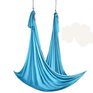 Hamaca y Columpio de Yoga Aéreo, 5.5 Yardas, Kit de Inicio de Yoga Aéreo con Tela de Nylon de 100gsm, Hardware de Rigging Completo y Guía de Configuración Fácil, Vuelo Antigravedad para Todos los ...