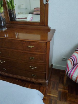 Tocador/Sinfonier Madera y Cristal