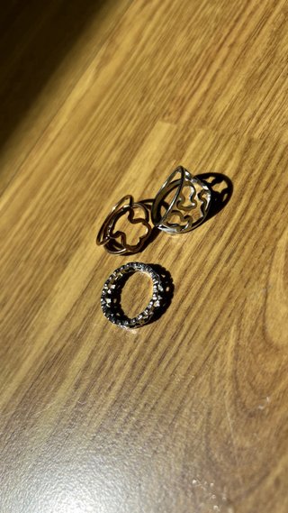 Lote 3 anillos oso