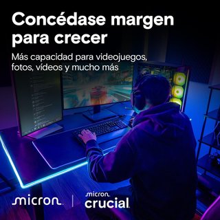 - Crucial SSD ultrarrápido para juegos creativid