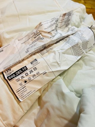 Piumino per culla IKEA bianco