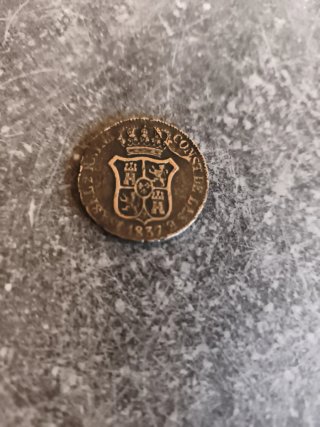 6 Cuartos 1937. Isabel II
