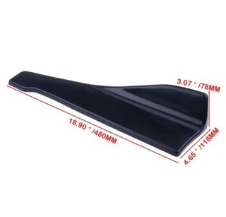 Faldón coche negro