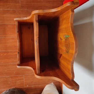Revistero vintage madera hecho a mano