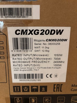 Microondas Candy Grill 1050W 20L