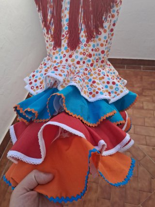 Vestido Flamenca Niña Multicolor