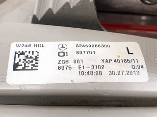 PILOTO TRASERO IZQUIERDO INTERIOR MERCEDES MERCEDES CLASE B (W246) 2011-2019