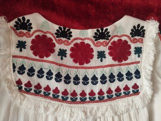 Blusón Boho Bordado India Talla S/M Impecable