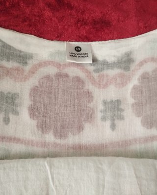 Blusón Boho Bordado India Talla S/M Impecable