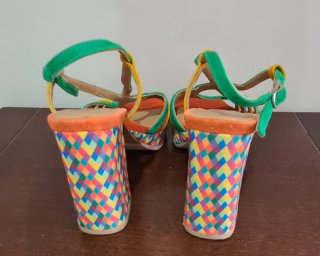 Sandalias Audley ante multicolor