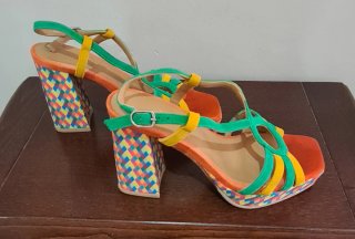 Sandalias Audley ante multicolor