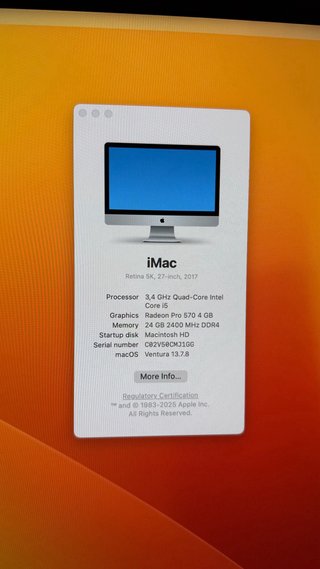 iMac 27 Retina 5K 2017 | 24GB RAM | Caja Original
