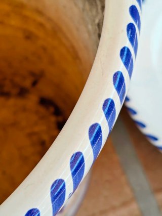 Conjunto Tiestos Cerámica Decorados y plato