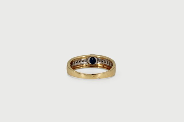 Anillo De Oro Combinado De 18K.. Ref: 034-01-00683