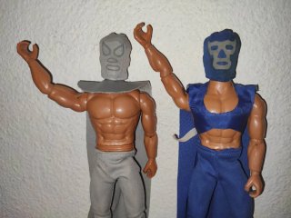 Lote Figuras Lucha libre Blue Demon y Santo