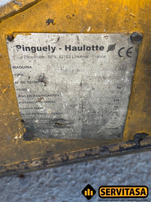 PLATAFORMA ELEVADORA HAULOTTE H15SX