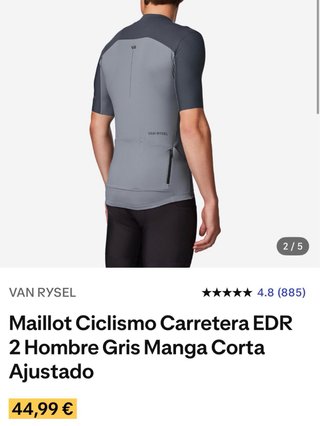Maillot Ciclismo Van Rysel Hombre Talla S