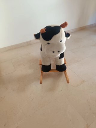 Balancín infantil vaca