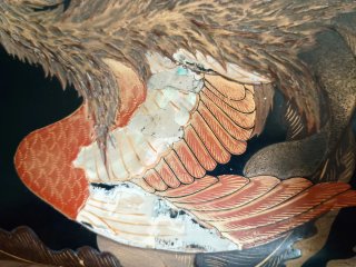Caja japonesa Era Meiji lacada nácar, polvo de oro