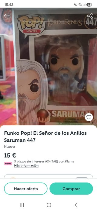 Funko Pop! El Señor de los Anillos Saruman 447