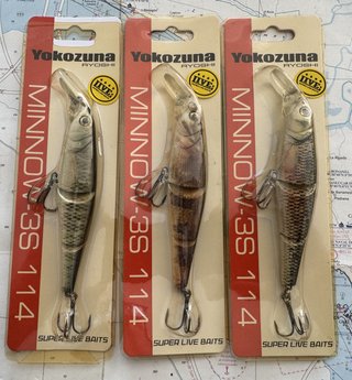 Lote 3 señuelos Yokozuna Minnow 3S     125
